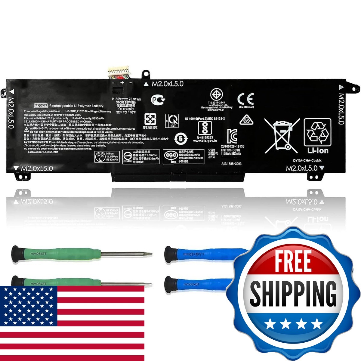 VANPIR SD06XL Battery for HP Omen 15-ek0013dx 15-en0023dx 15-en1075cl 11.55V
