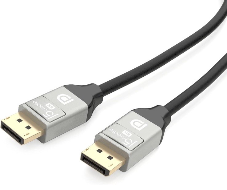 j5create VESA Certified 8K DisplayPort Cable, Supports DP 1.4, 4K@120Hz