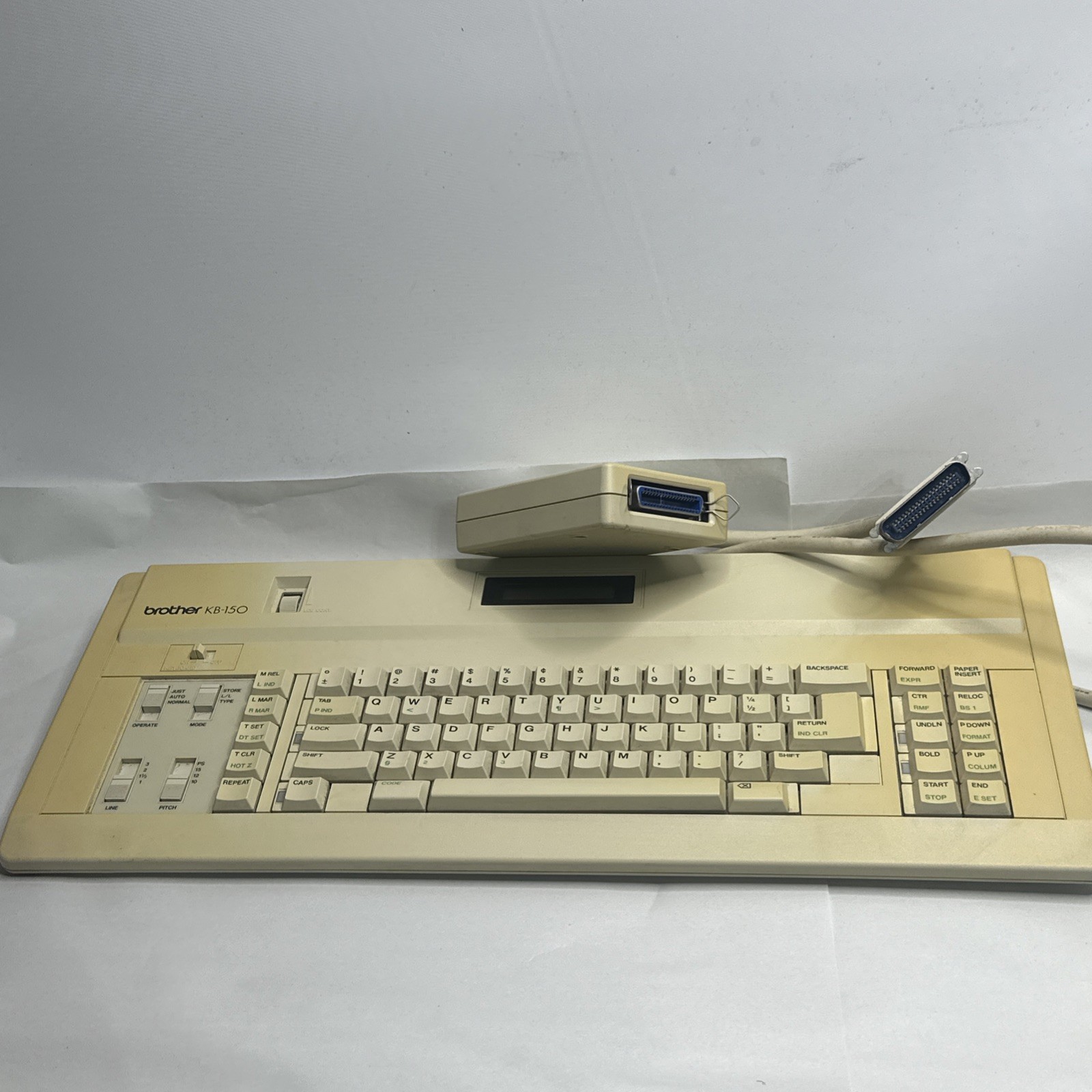 Brother KB-150 Vintage Keyboard Made in Japan Triple Shot Keycaps Untested