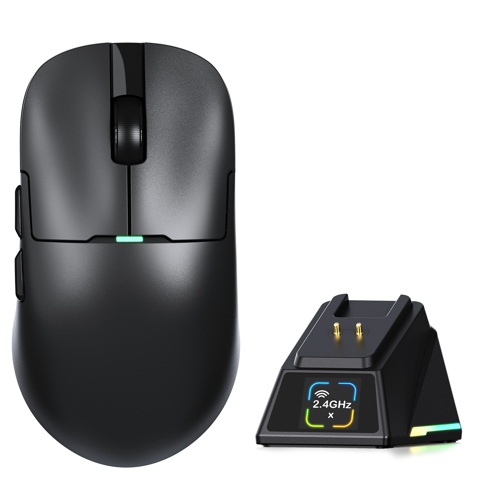 A-jazz AJ159MCPRO Wired/Wireless Gaming Mouse with Charging Dock &Display screen