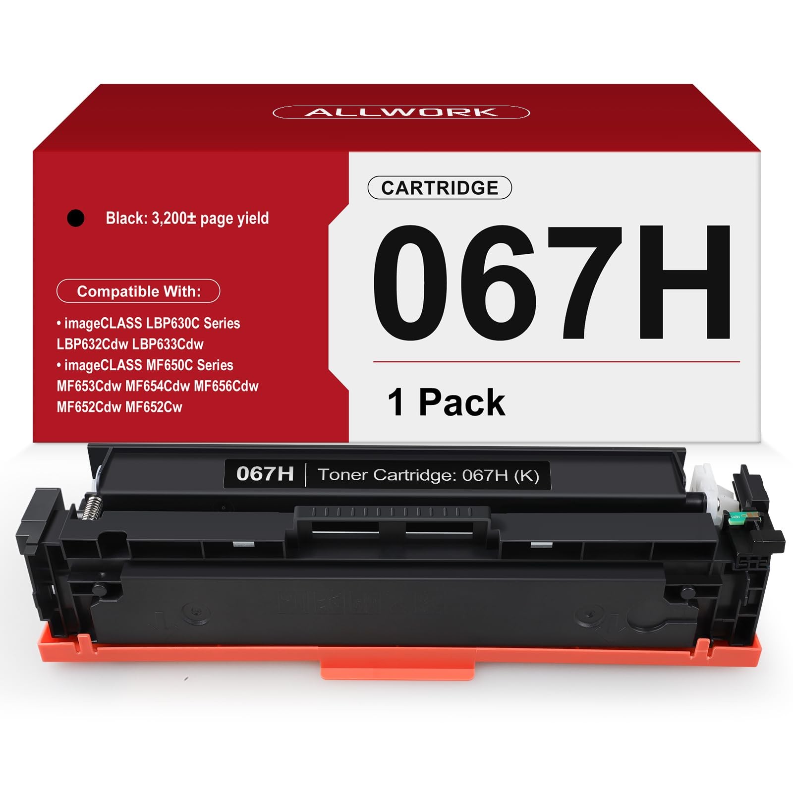 Black Toner Cartridge Replacement 1-Pack 067H