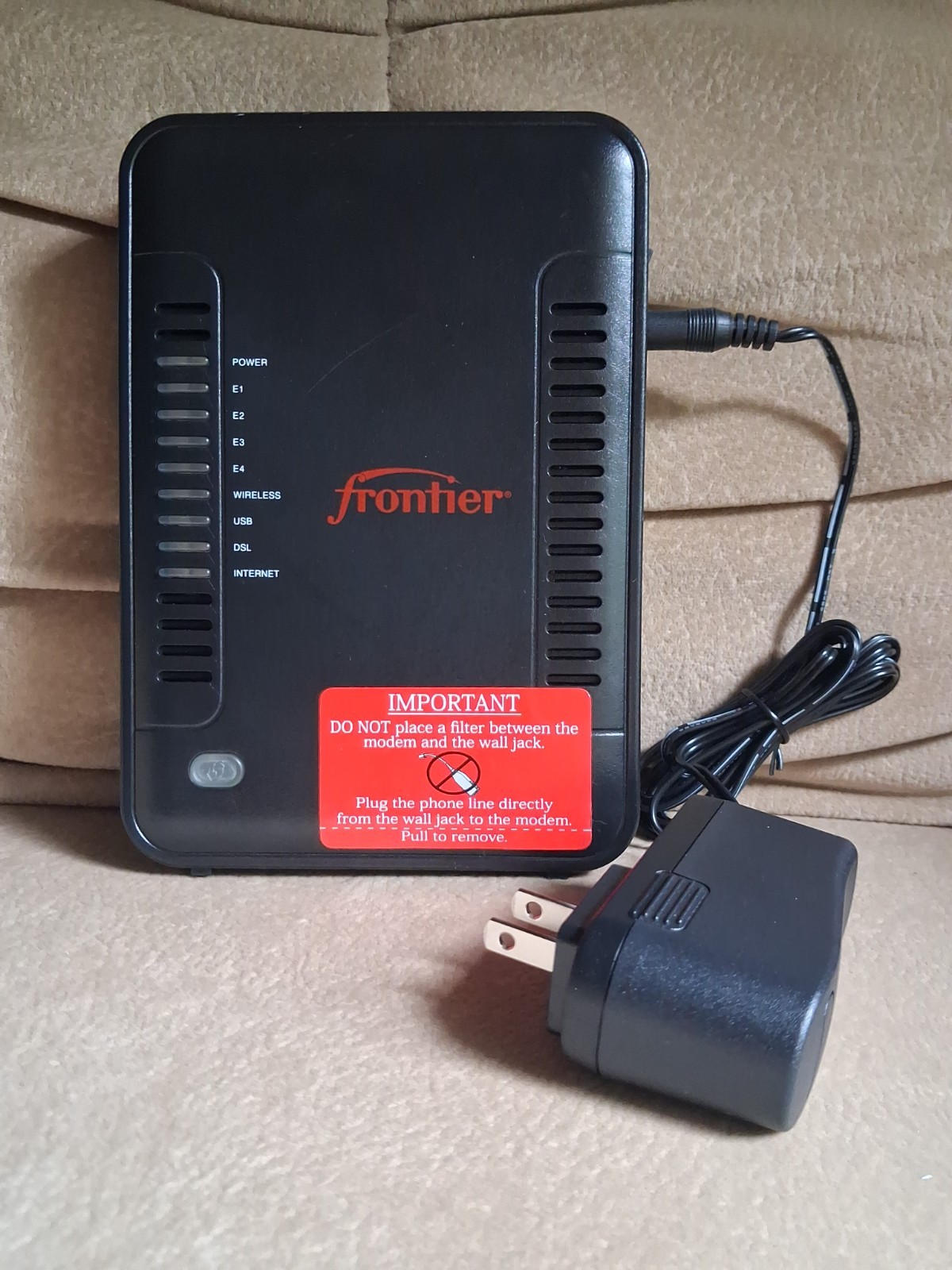 Westell Frontier Model 7500 A90-750045-07 ADSL2+ Wireless Gateway Modem Router