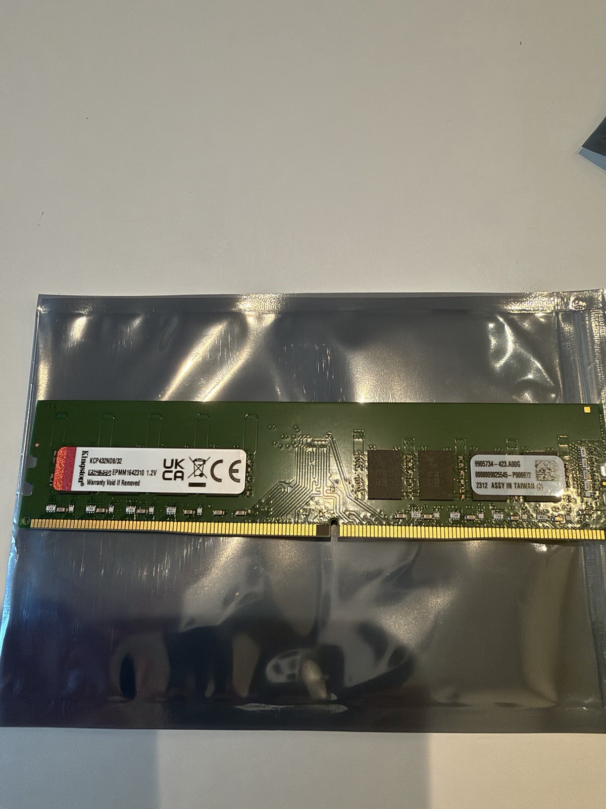 Kingston 32GB DDR4 3200MHz PC4-25600 UDIMM Desktop RAM KCP432ND8/32 1.2V
