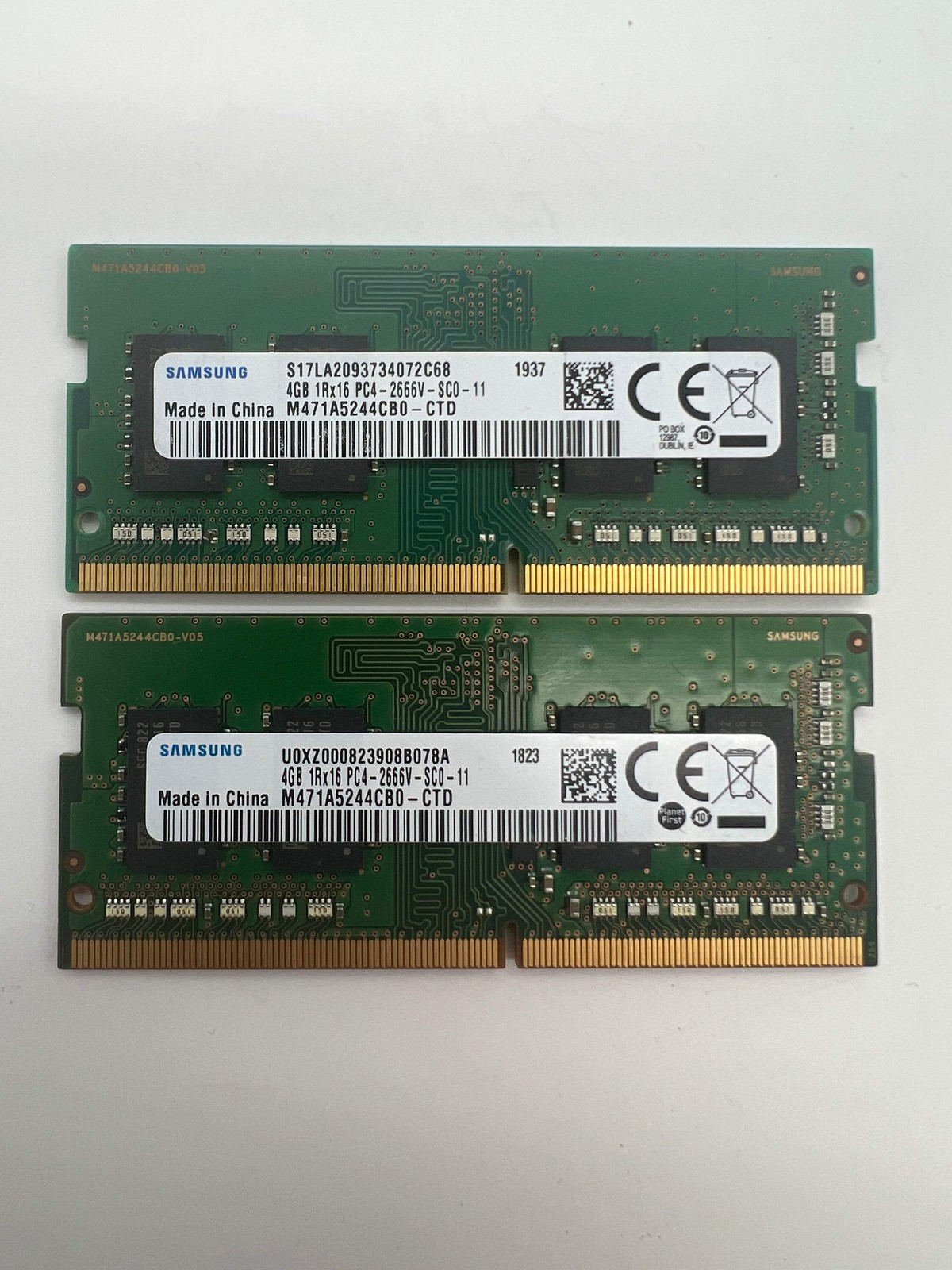 Samsung 8GB (2 x 4GB) 1Rx16 PC4-2666V-SC0-11 Memory Module