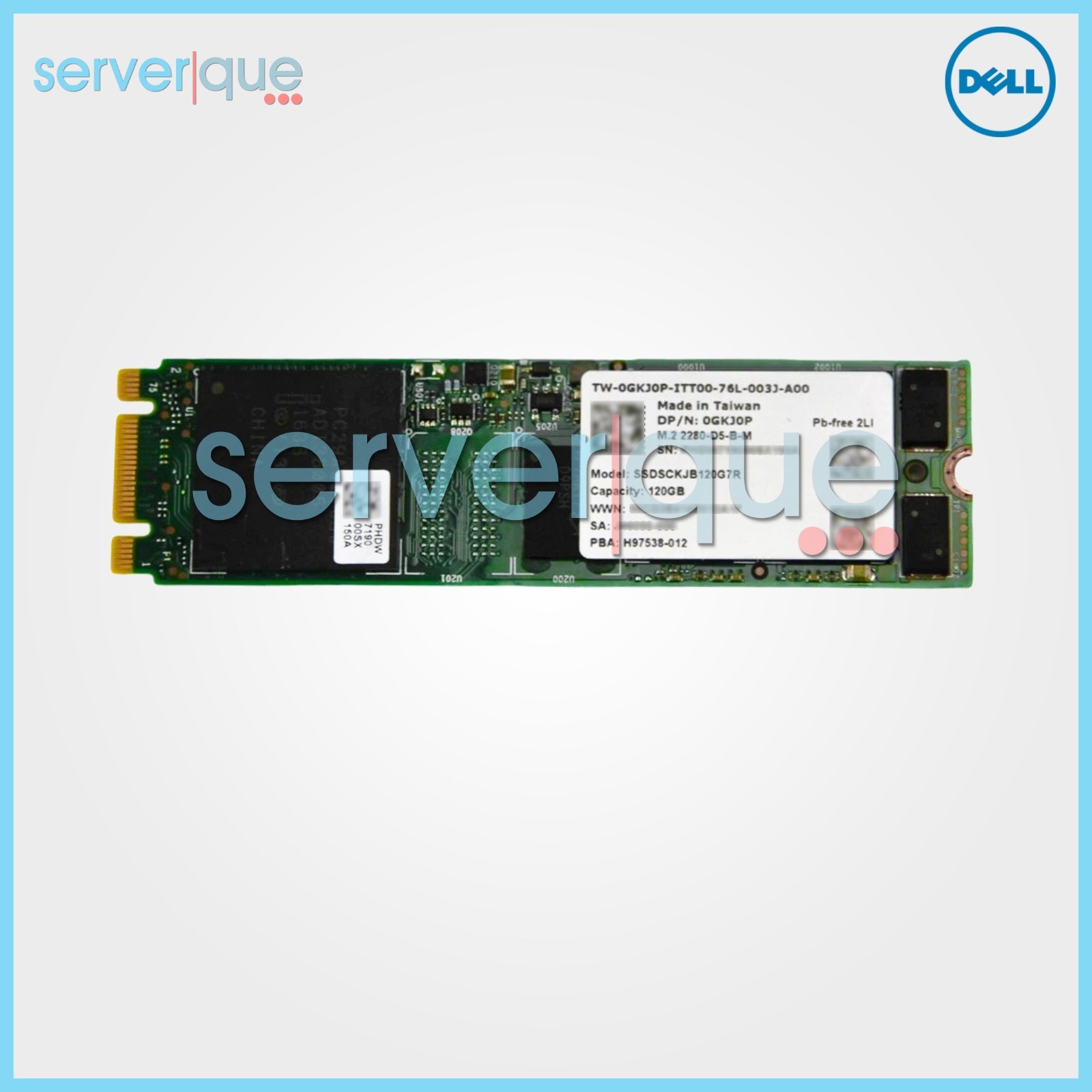 Dell GKJ0P Intel SSDSCKJB120G7R 120GB SATA 6Gbp M.2 2280 MLC Internal SSD 0GKJ0P