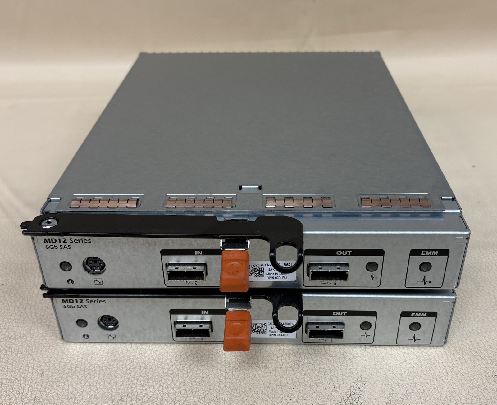 Lot of 2 Dell 03DJRJ 0W307K PowerVault MD1200 MD1220 6Gb/s EMM Controller Module