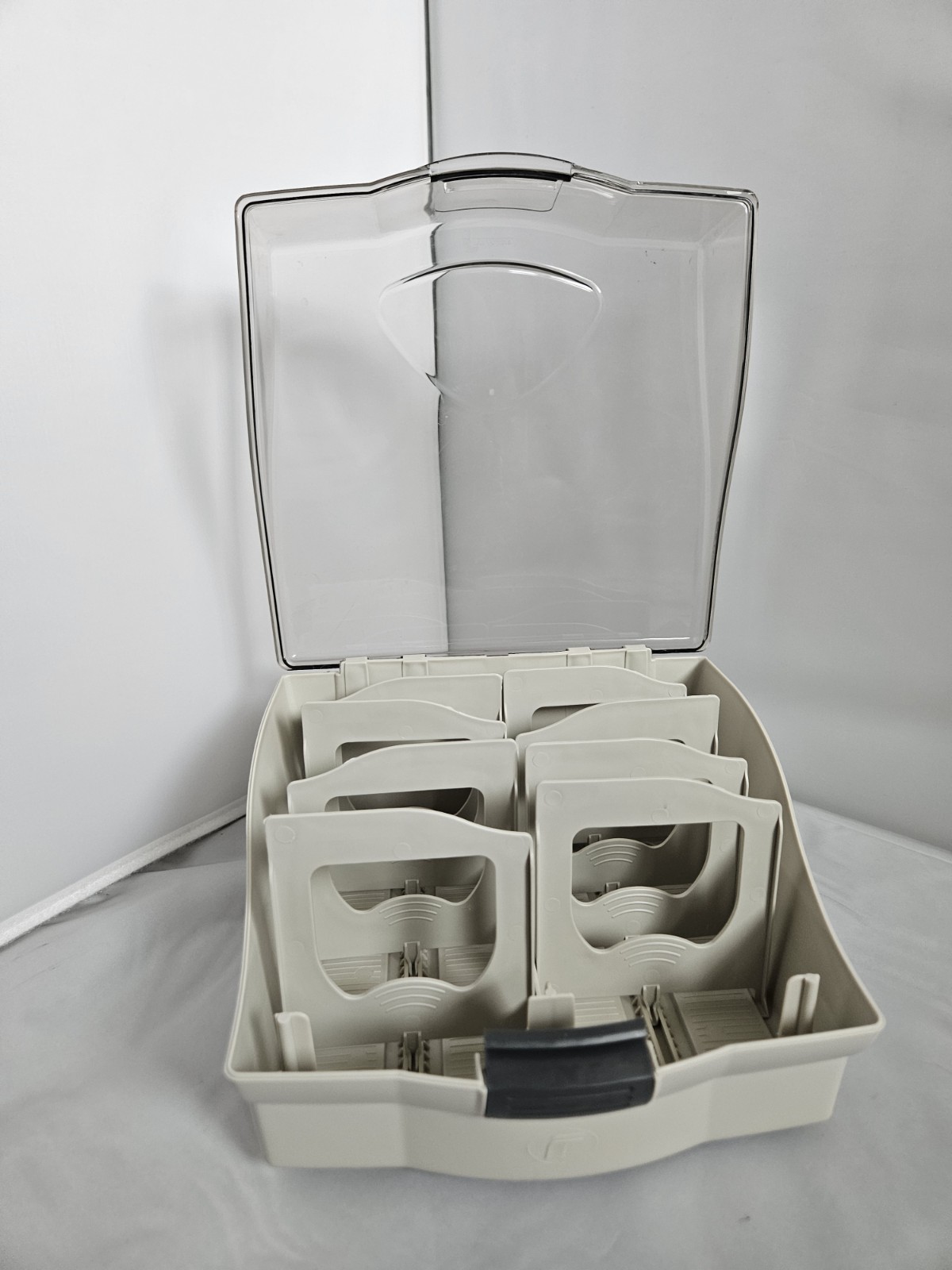 Fellowes Softworks Diskette Tray Case Holder For 3.5" Floppy Disk Dove Gray VTG