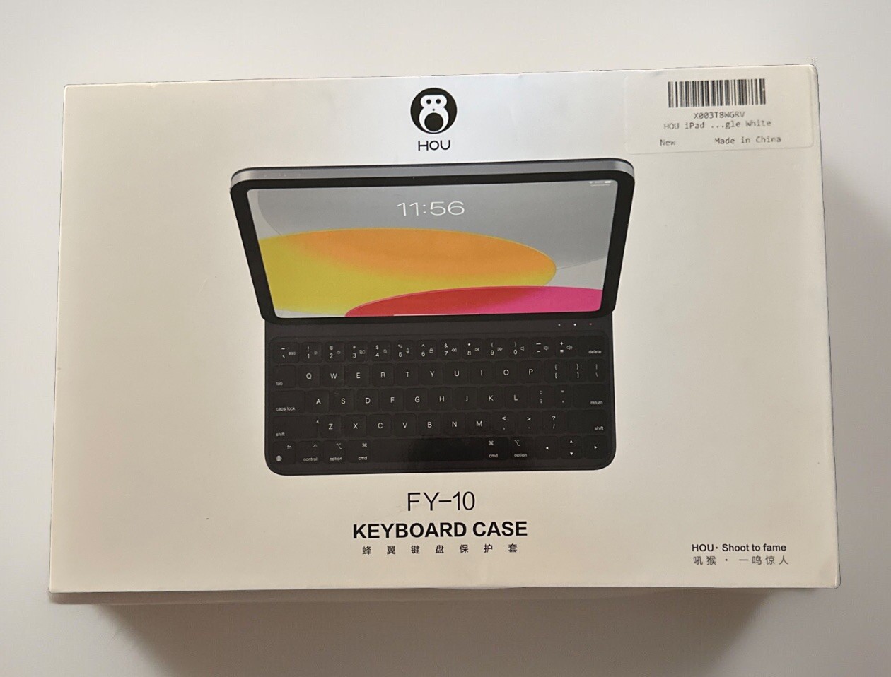 HOU iPad 10th Generation Keyboard Case Deep Sea Blue