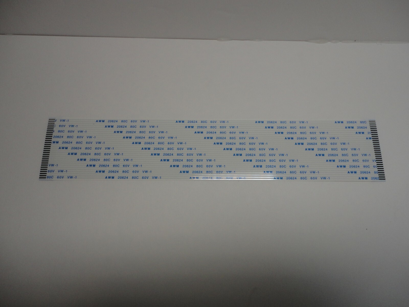 30 Pins 1.25mm Pitch AWM 20624 80C 60V VW-1 FFC Flexible Flat Ribbon Cable Wire