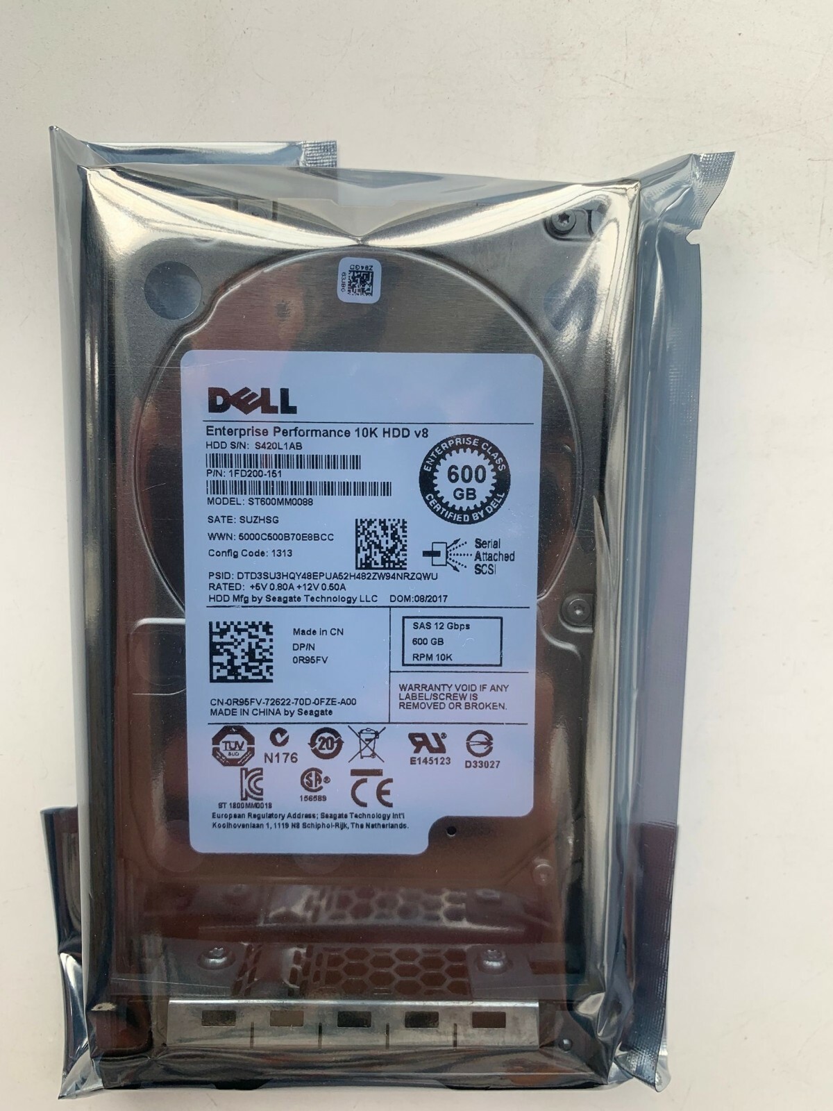 DELL 300GB 600GB 900GB 1TB 1.2TB 1.8TB 2TB 2.4 2.5" SAS Hard Drive WITH TRAY LOT