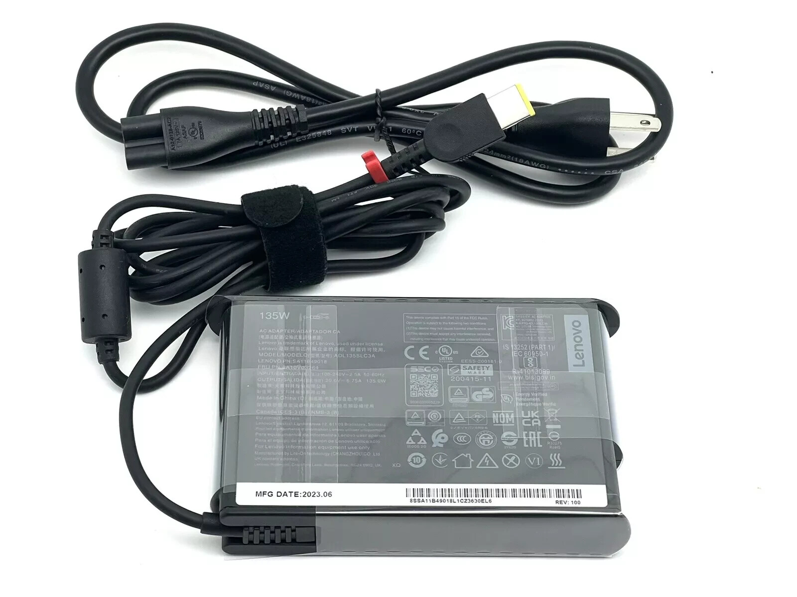 Lenovo ThinkPad 135W AC Adapter Slim Tip Power Supply 4X20E50558 Original OEM