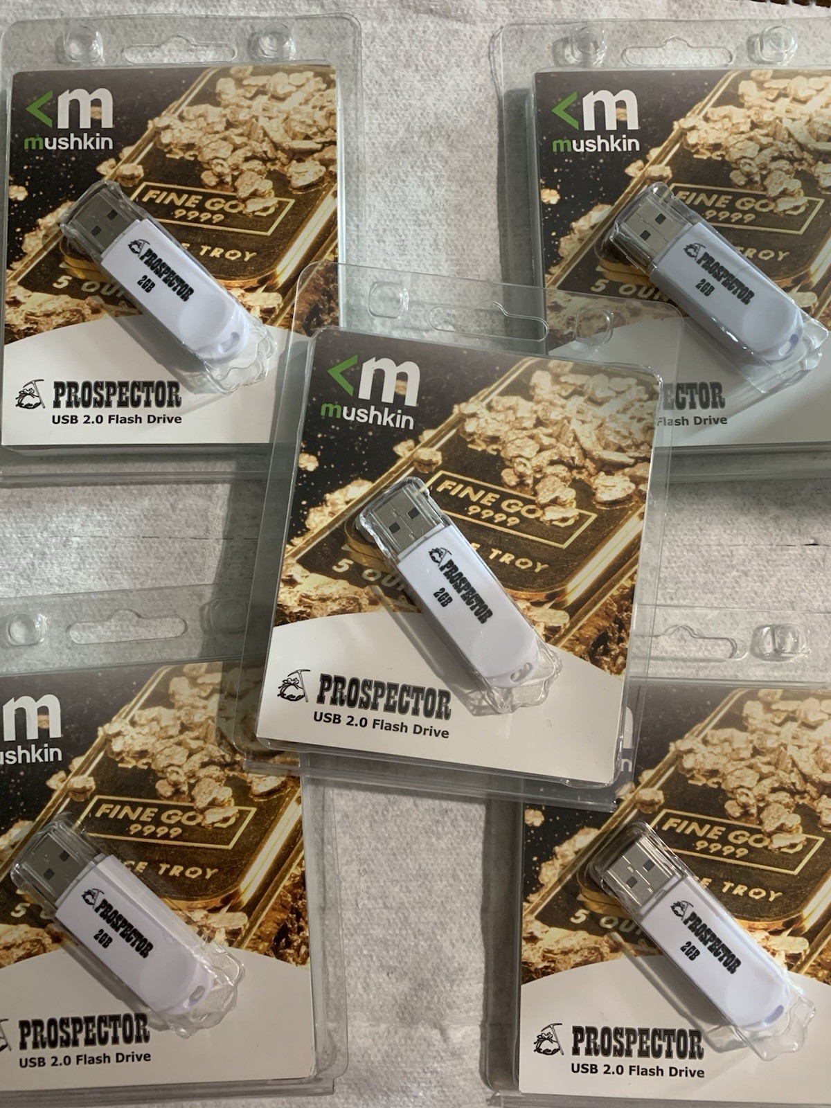 Wholesale Lot - (5 Pack) Muskin USB 2.0 Flash Drive Memory Stick Thumb Pen Drive