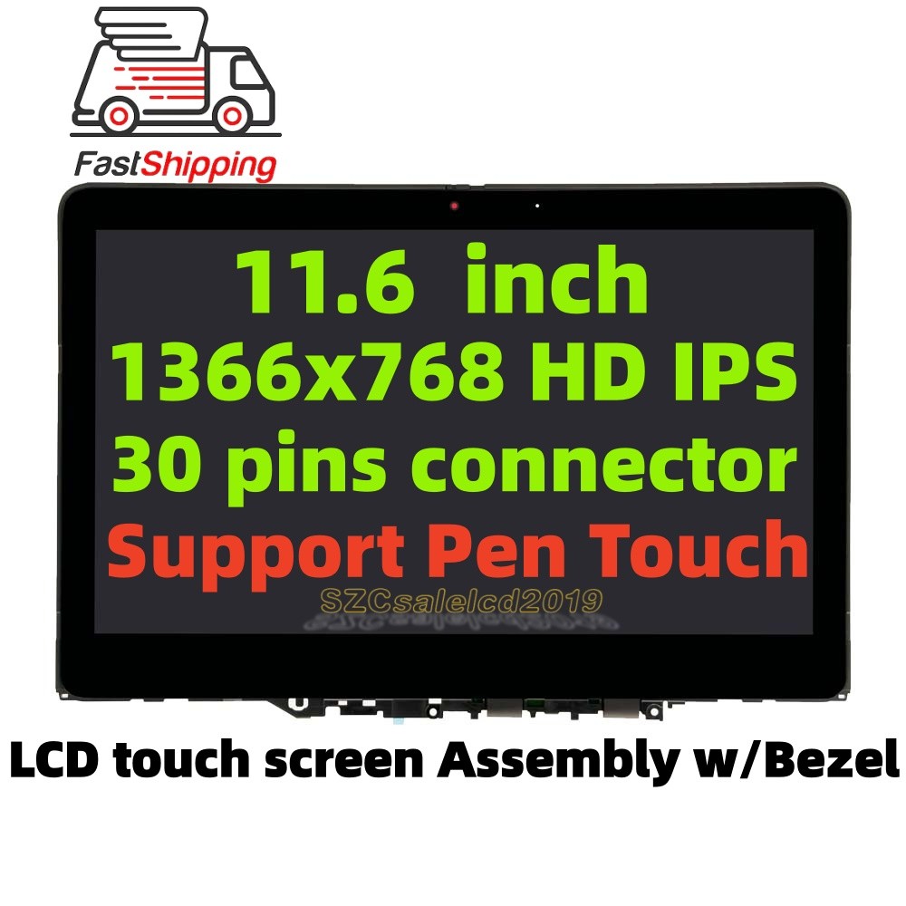 5D11C95908 IPS LCD Touch Screen For Lenovo 300e Yoga Chromebook Gen 4 82W2 82W3