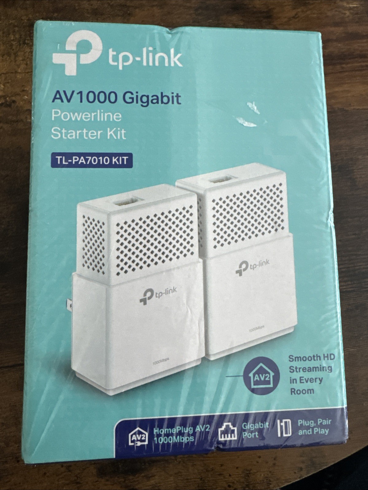 TP-Link TL-PA7010 KIT V2 2-Port AV1000 Gigabit Powerline Starter Kit