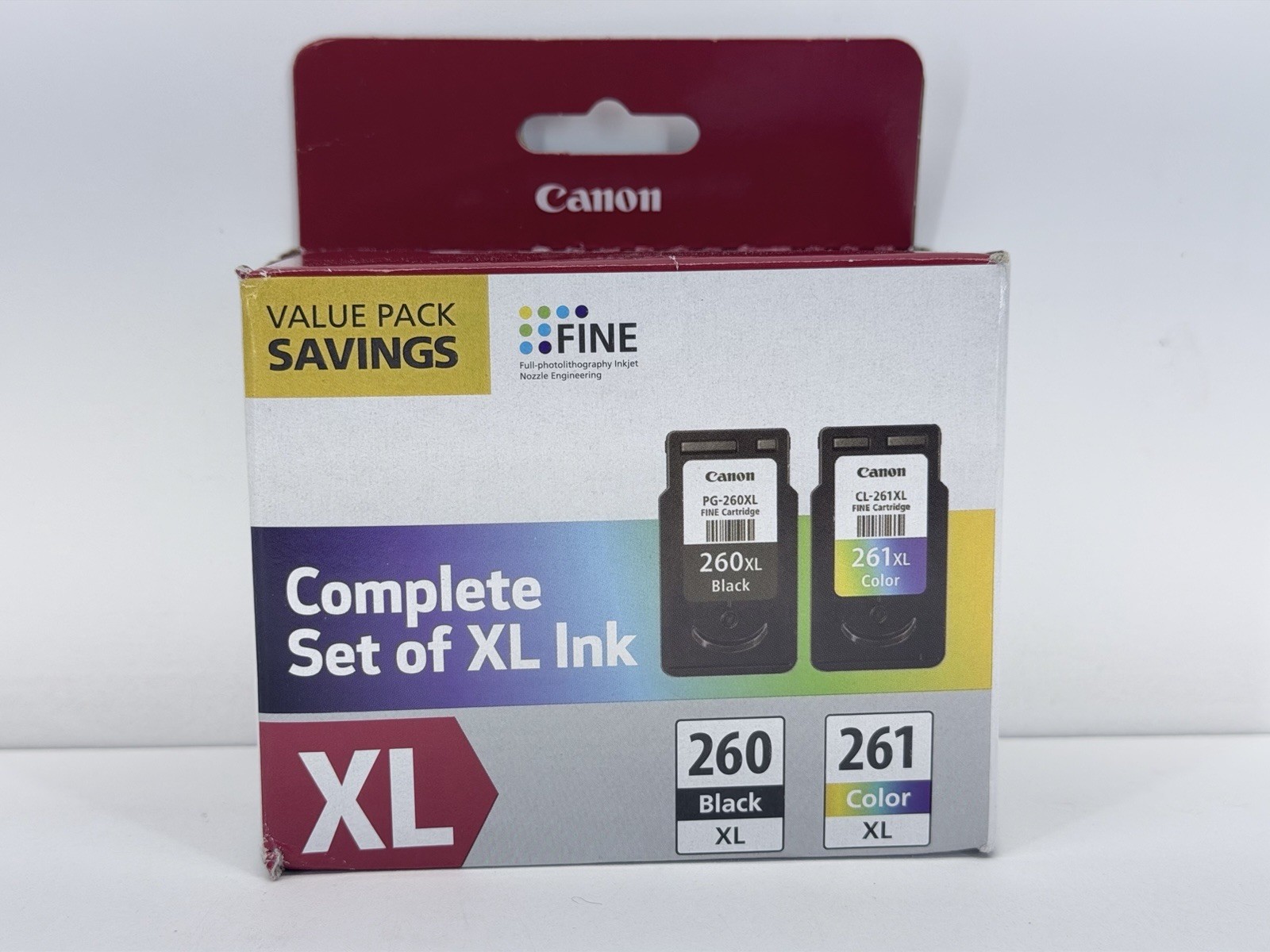 Canon PG-260 XL / CL-261 XL Ink Cartridges - Black/Color (Cyan, Magenta, Yellow)