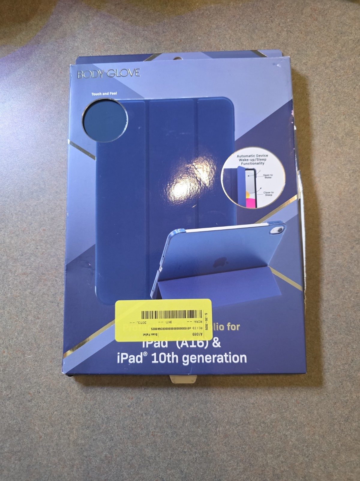 Body Glove Protective Tablet Folio for iPad (A16) & 10th Gen, Blue, Hard Shell