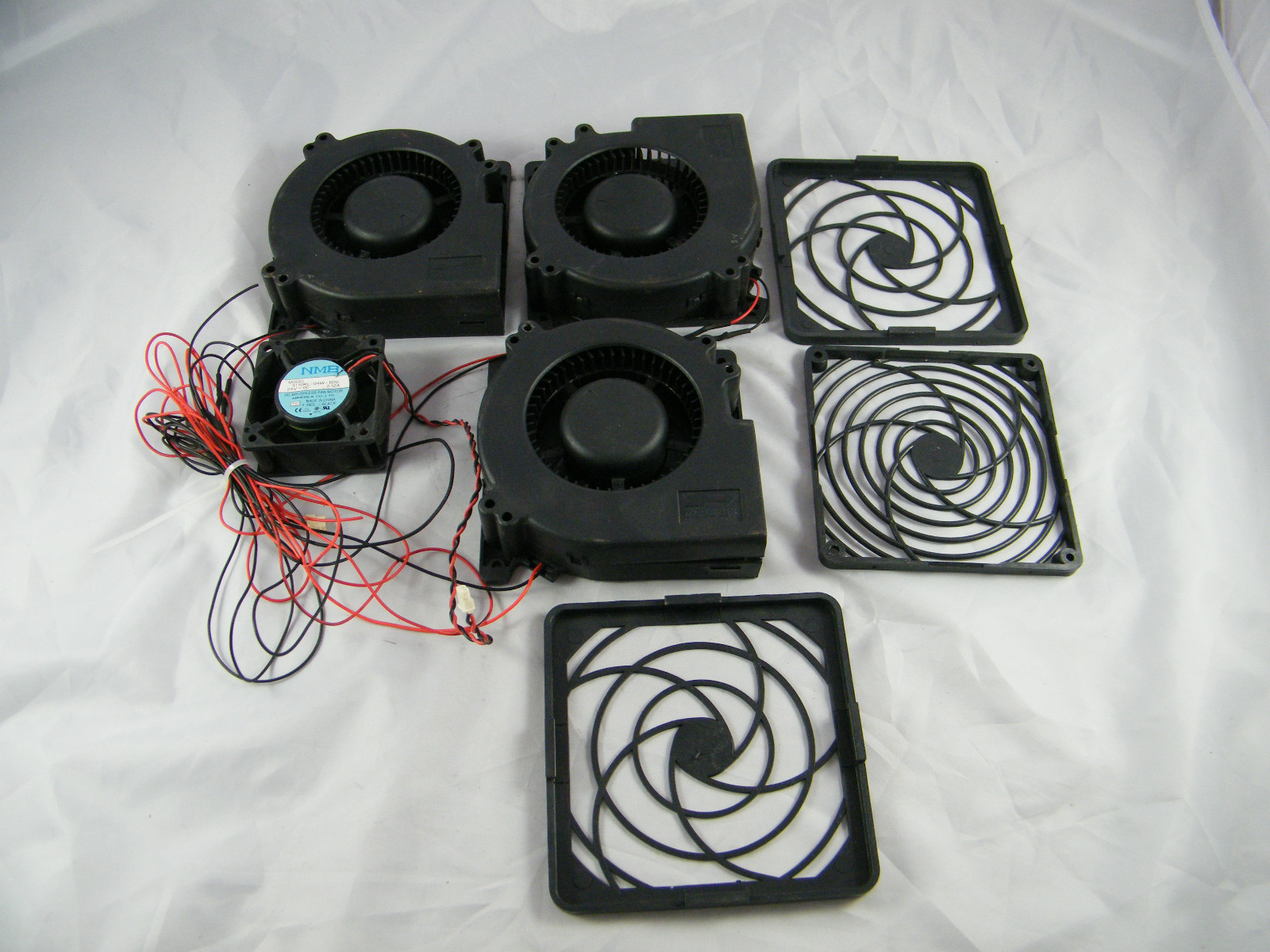 4 ENCAD NOVAJET 736 FANS ~ 3 X 4-5/8" VACUUM FAN, 2-1/4" POWER SUPPLY FAN ~ 24V