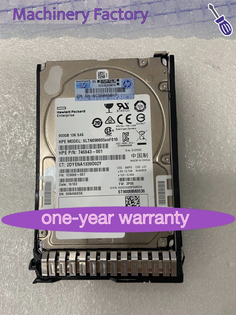 NEW 785069-B21 HP 900GB 12G SAS 10K 2.5" SC Enterprise HDD 785411-001 US