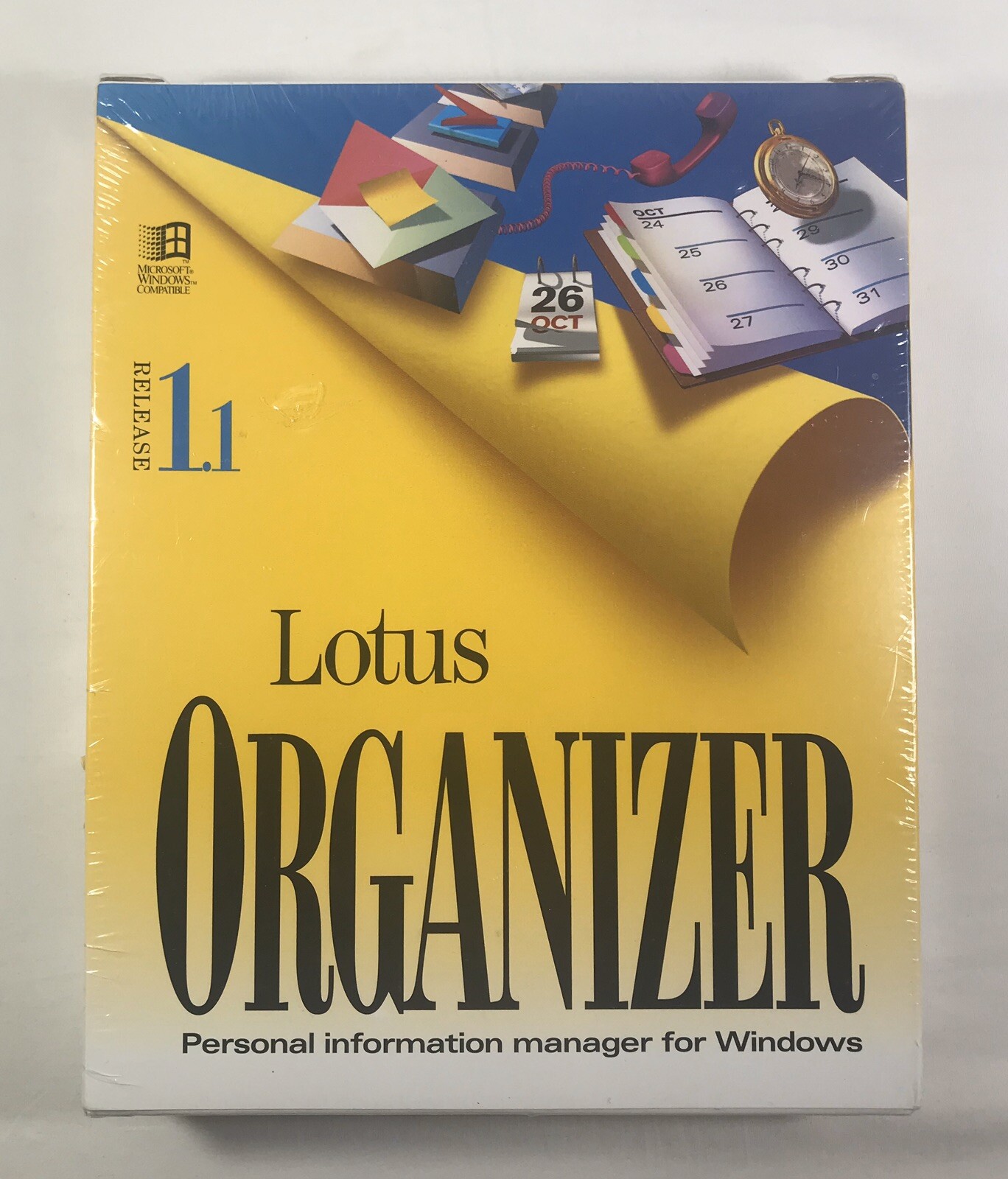 LOTUS ORGANIZER Personal Information Manager For Windows  1.1 (3.5 H.D.) New