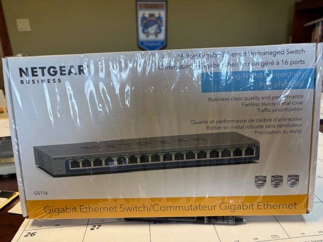 Netgear (GS316PP100NAS) 16 Port Rack Mountable Ethernet Switch