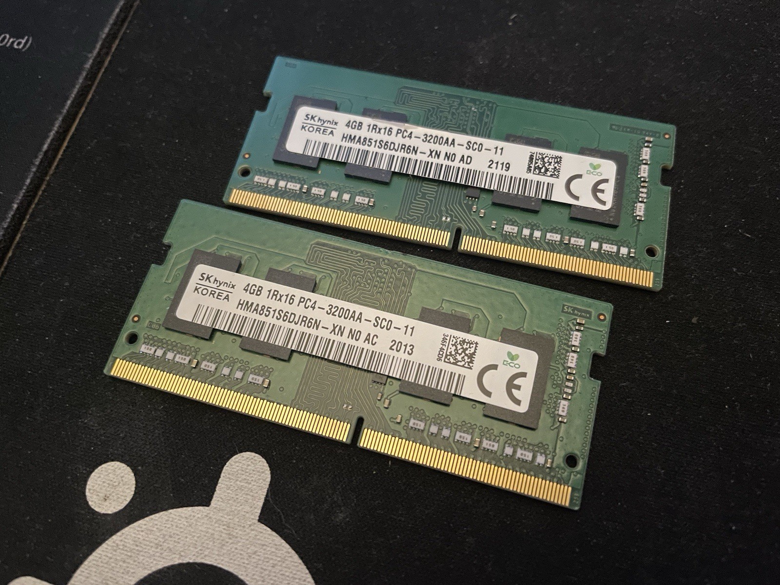 SK Hynix 2x4GB DDR4 3200mhz SO-DIMM
