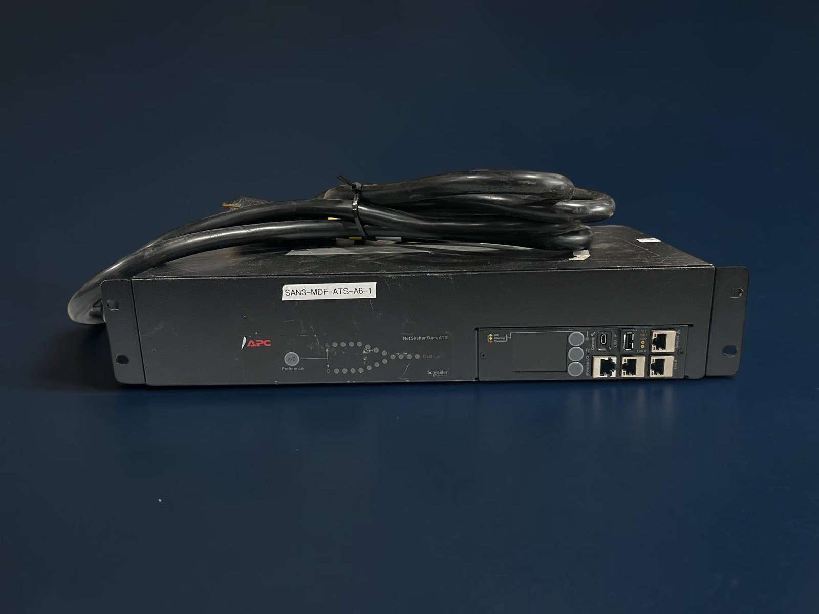 APC AP4424 NetShelter Rack ATS 230V 32A Automatic Transfer Switch 2U