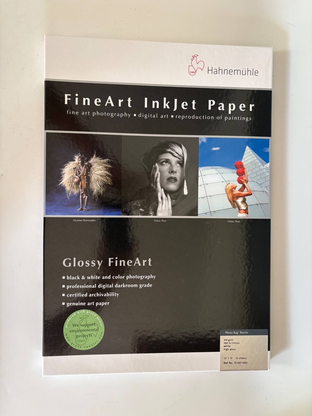 Hahnemuhle Photo Rag Gloss Baryta 315gsm Inkjet Paper 13 x 19", 14/25 Sheets