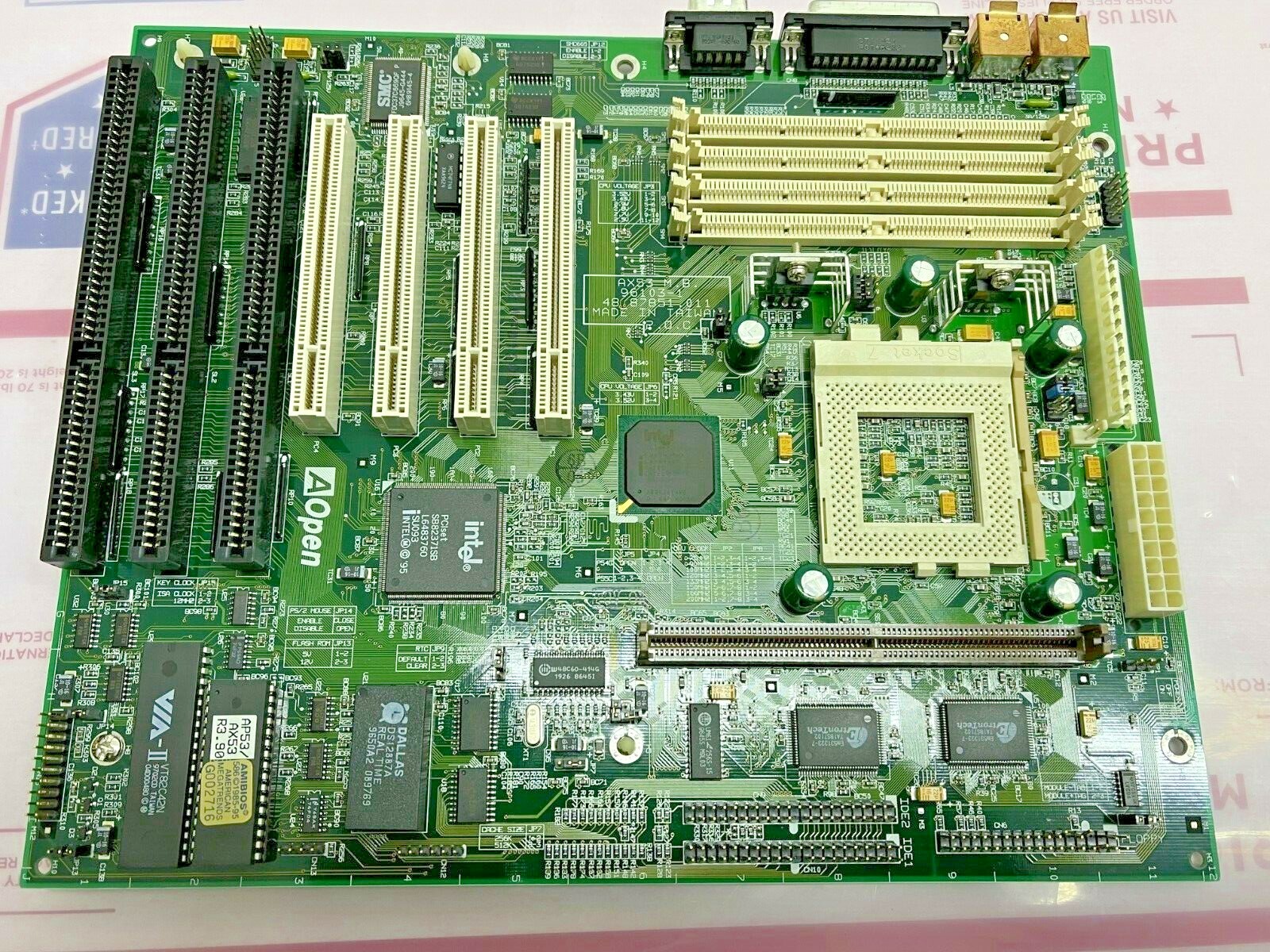 VINTAGE AOPEN AX53 SOCKET 7 PENTIUM AMD K5/K6 CYRIX M2 LPX MOTHERBOARD MBMX2