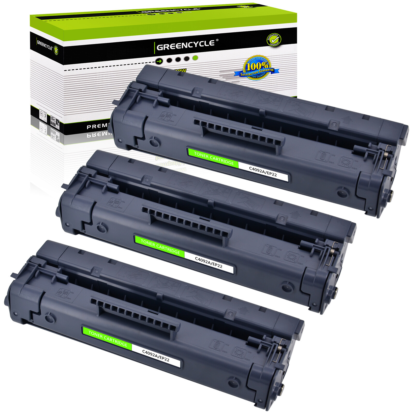 3PK C4092A Black laser Toner For HP Laserjet 1100A 1100SI 1100SE 1100XI 3200SE
