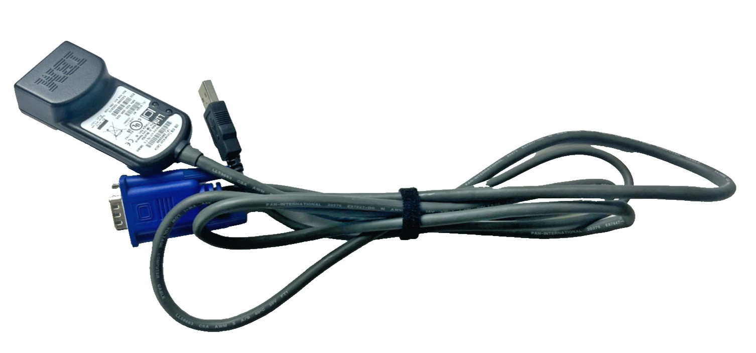 (QTY 5) IBM USB KVM Conversion Cable | 520-296-505 | 39M2899