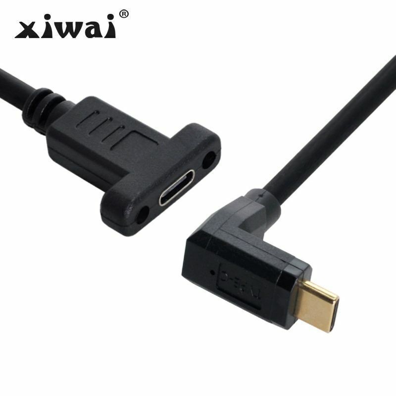 Xiwai Up  Down USB-C USB 3.1 Type C Male to Female Extension Data Cable 30cm