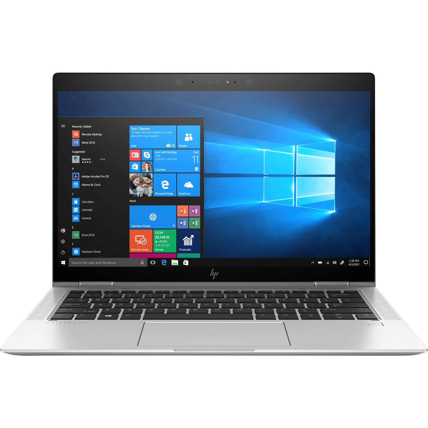 HP Elitebook X360 1030 G3 13.3" i7-8650U 8GB 256GB SSD W11P Low Battery Health