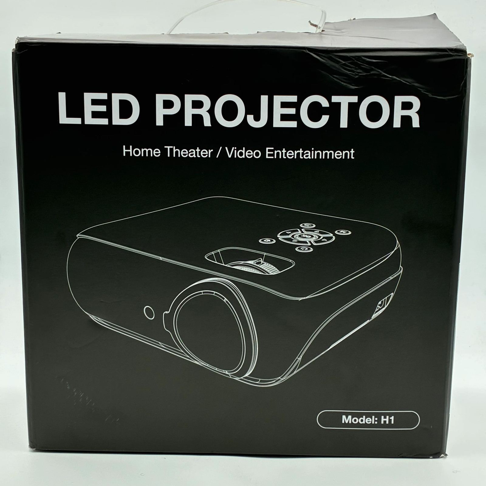 HAPPRUN H1 1080p Projector New Open Box Black