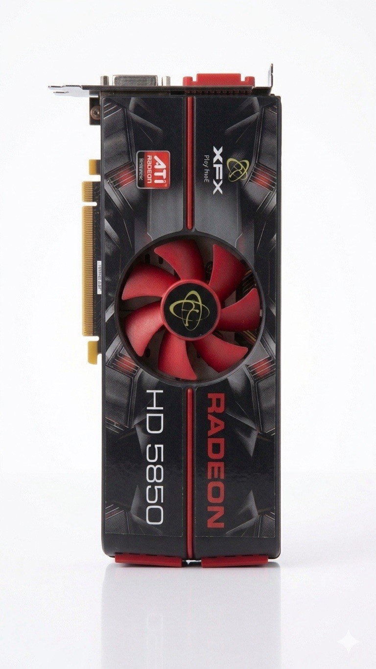XFX Radeon HD 5850 1GB GPU - HD-585X-ZAFC - Retro Gaming Card