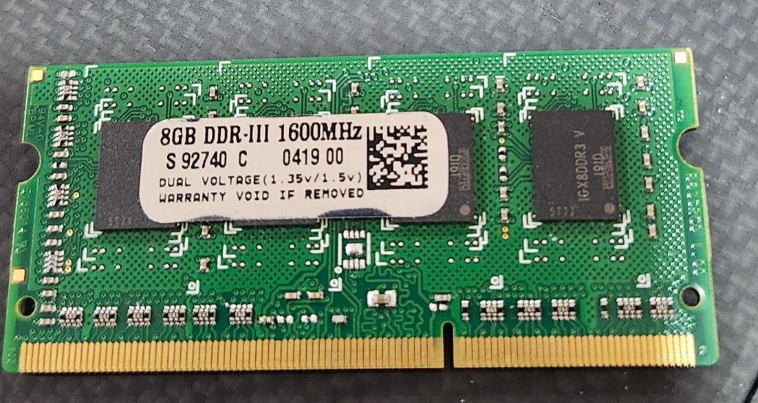 8GB DDR-III 1600MHz