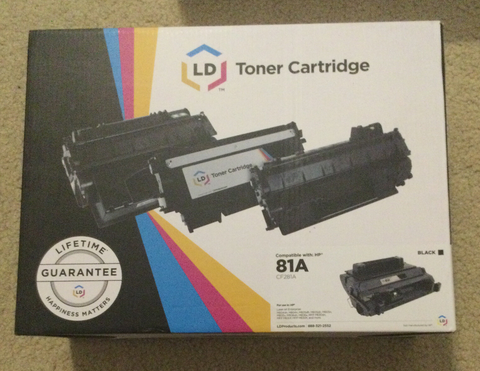 LD LJ M630DN 81A SD BLACK TONER, HP COMPATIBLE New In box #0096