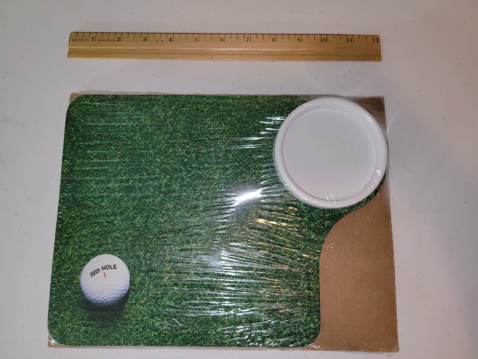 GOLF 19TH HOLE CUP MOUSE PAD MOUSEPAD BALL SPORT COURSE COUNTRY CLUB