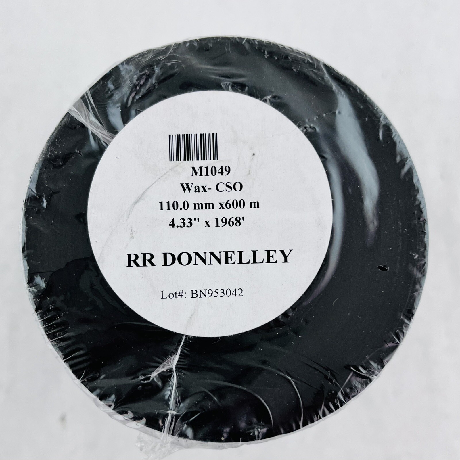 Thermal Transfer Ribbon RR Donnelley M1049 Wax-CSO 4.33" x 1968' 1 Count