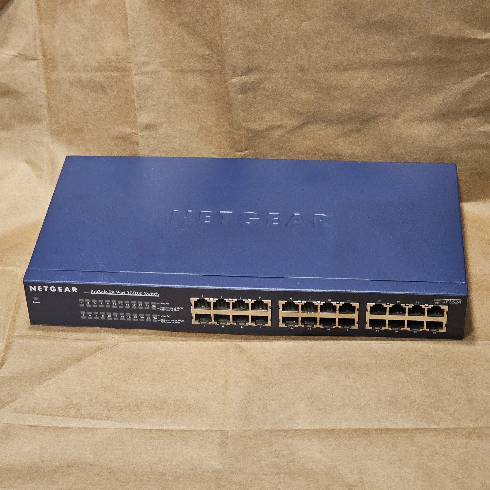 Netgear ProSafe JFS524 L2 10/100 Fast Ethernet Rackmount Switch 24 Port RJ-45