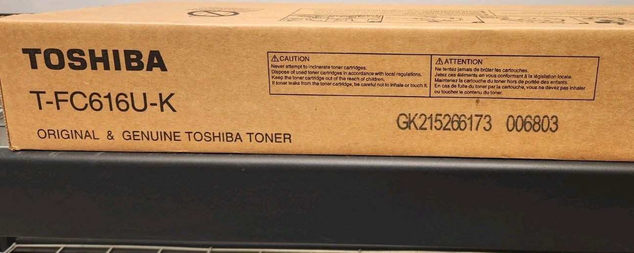 Genuine Toshiba TFC616UK Black Toner - Factory Sealed FREE UPS GROUND SHIPPING 