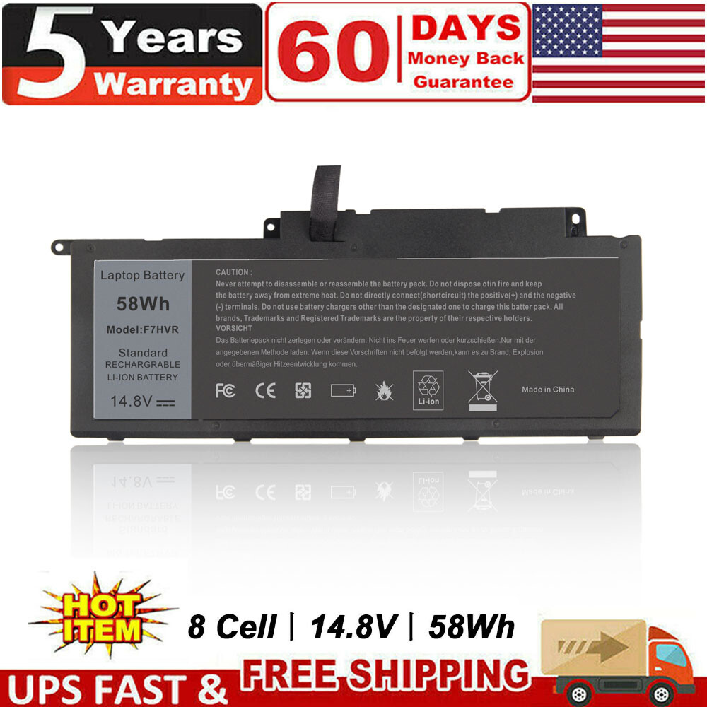 F7HVR Battery for Dell Inspiron 17 7737 Inspiron 15 7537 Inspiron 14 7437 G4YJM 