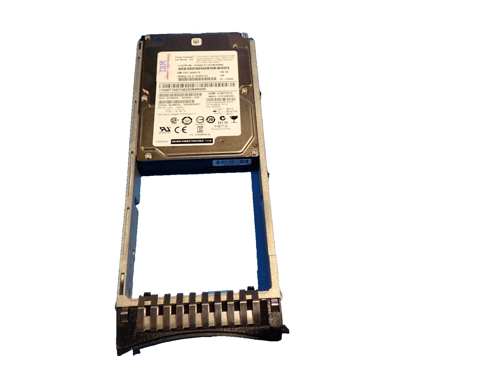 IBM 00E6173 146GB 15K RPM SAS SFF-2 ST9146853SS HDD Internal Hard Disk Drive