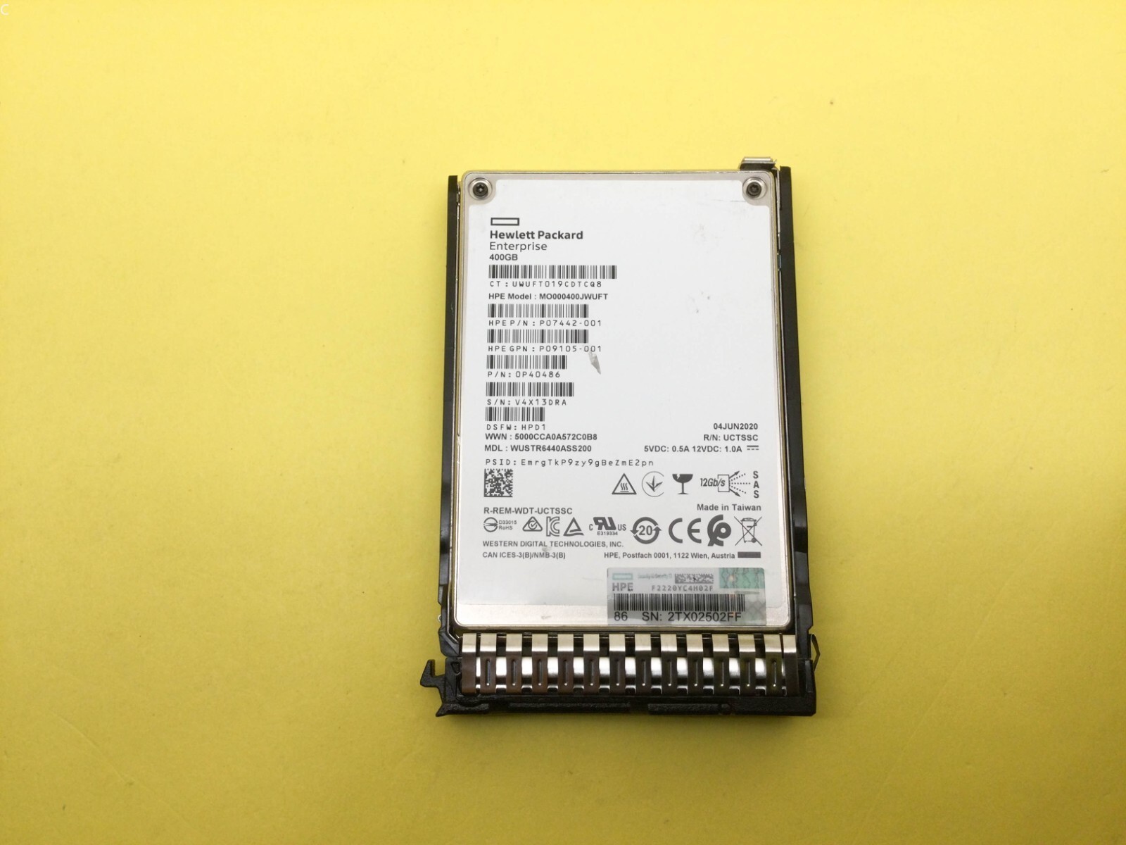 P09088-B21 HPE 400GB SAS 12G MIXED USE 2.5IN SC DS SSD P09922-001 