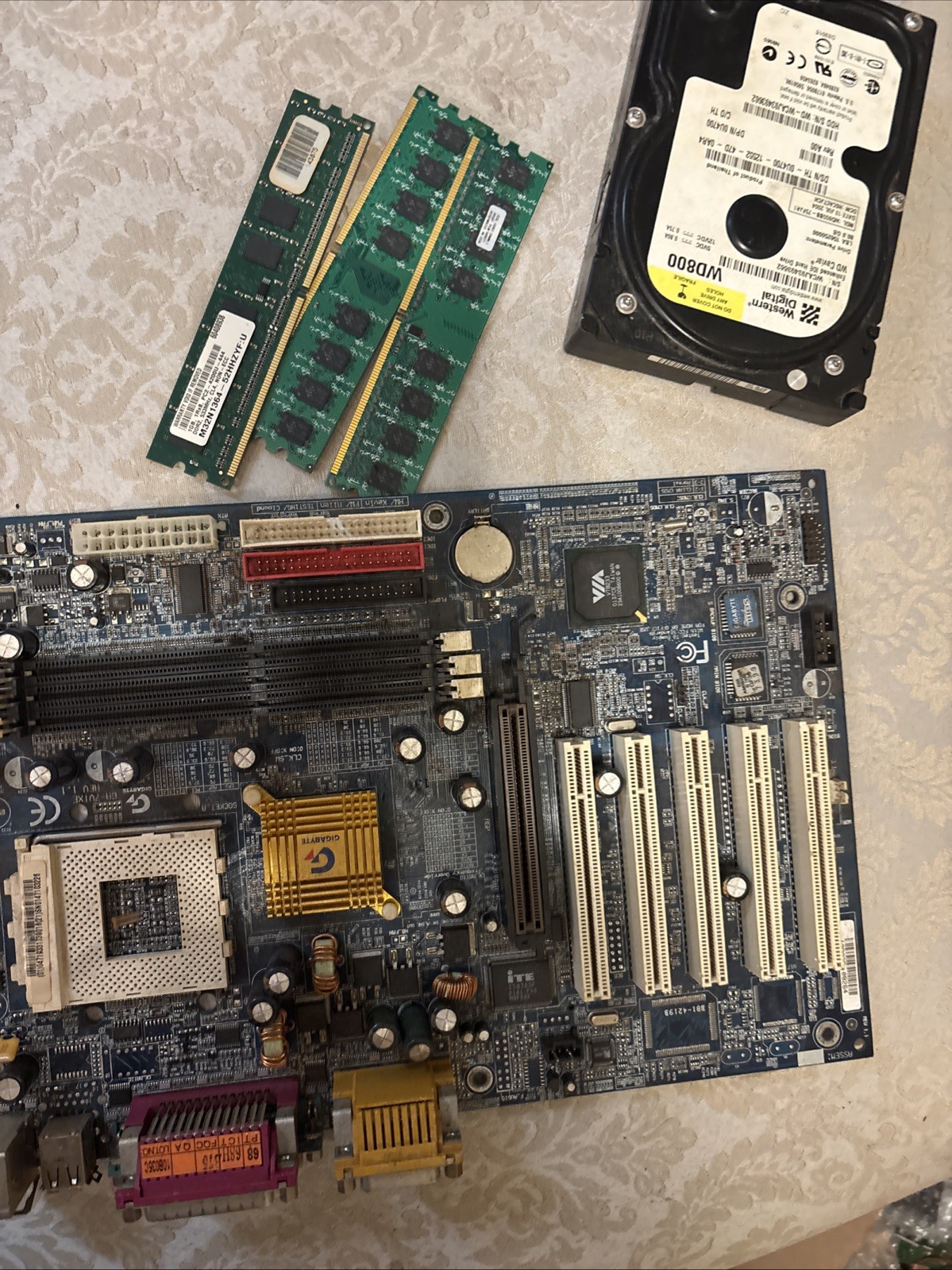 Vintage A Computer Motherboard