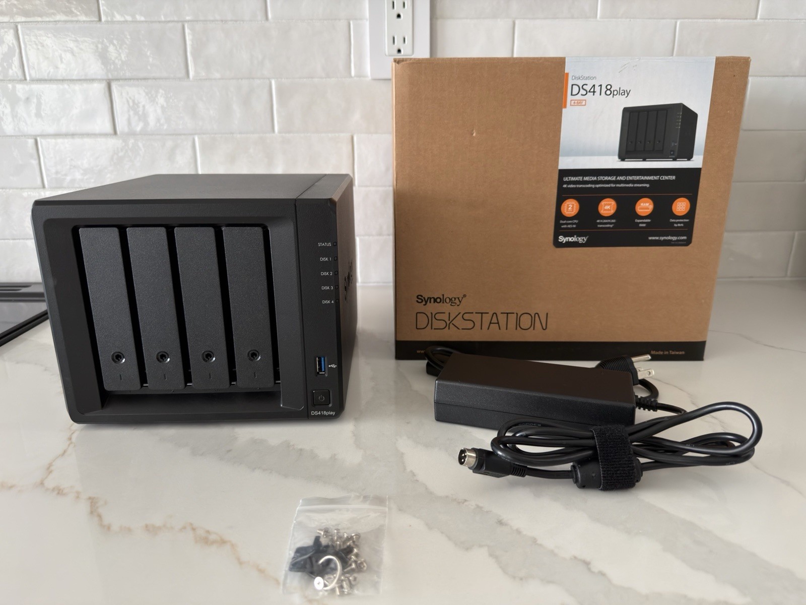 Synology DiskStation DS418play 4-Bay NAS Enclosure Diskless