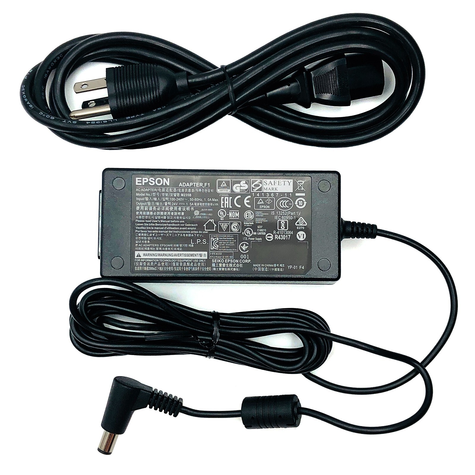 Original Epson 24V 1.5A AC Adapter F1 EPSON M235B 7.4mm