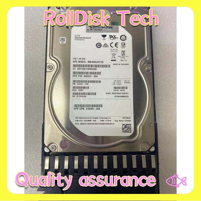 New NEW HPE MSA 4TB 12G SAS 7.2K 3.5IN MIDLINE HARD DRIVE K2Q82A 801557-001