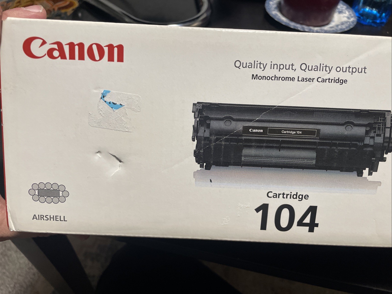 Canon 0263B001 Genuine Toner Cartridge Canon 104 Black Sealed