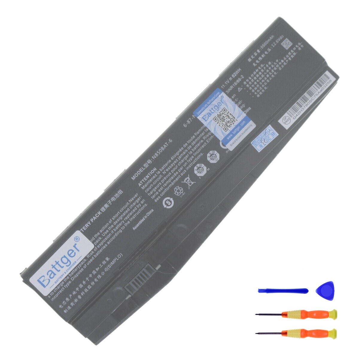 Genuine N850BAT-6 6-87-N850S-6U71 battery for Sabre N850HJ N870HK N850EJ N850HK