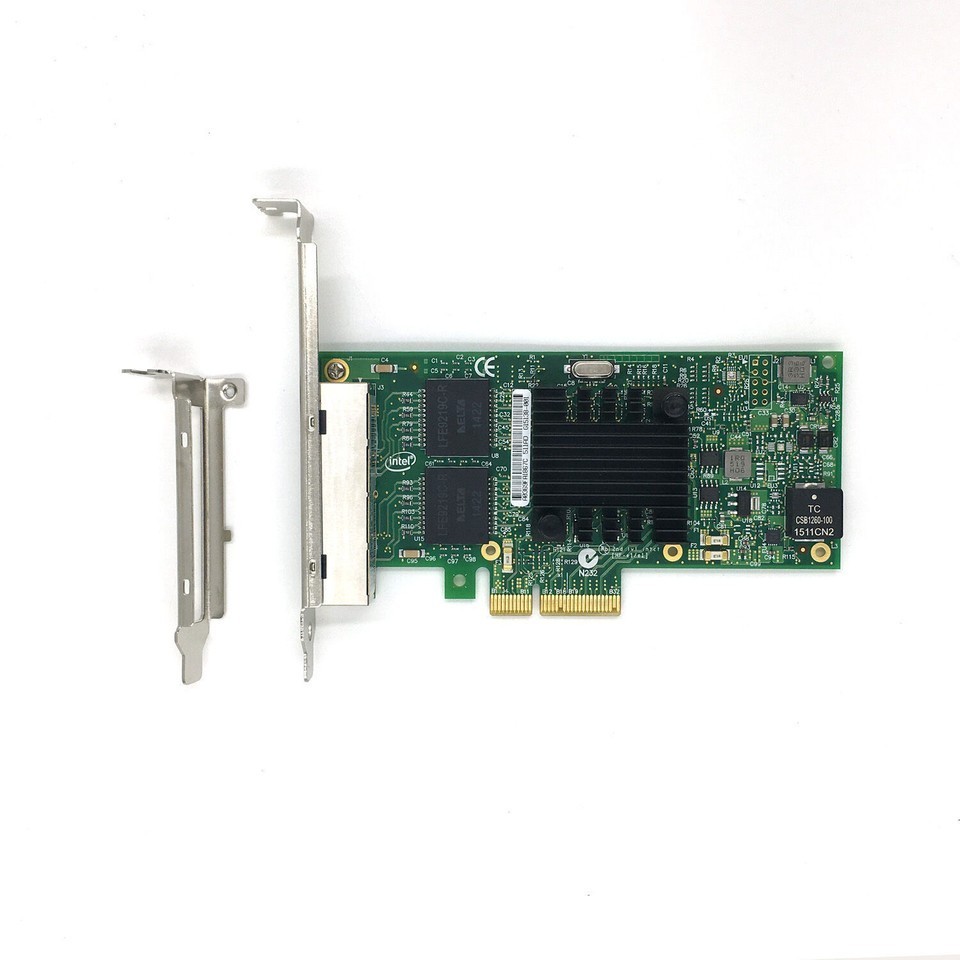 Intel I350-T4V2 i350-T4 PCIe x4 Ethernet Adapter NIC Network Quad Ports Card